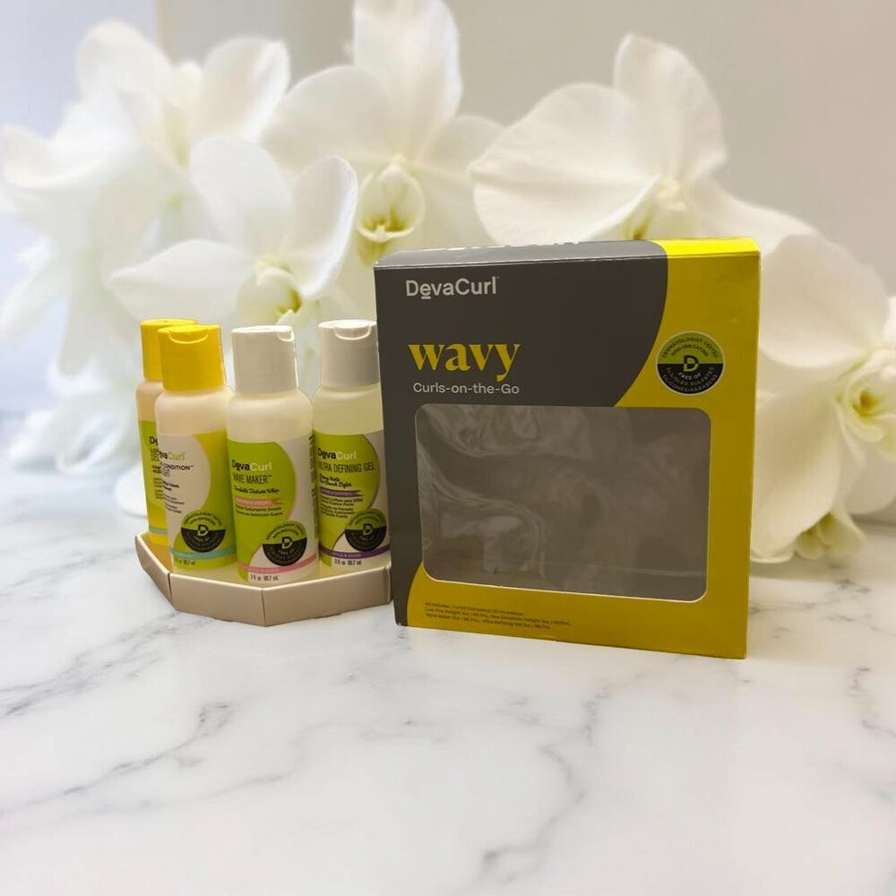 DevaCurl Low Poo Delight Wavy Curls on the Go Shampoo Conditioner Gel Wave Maker